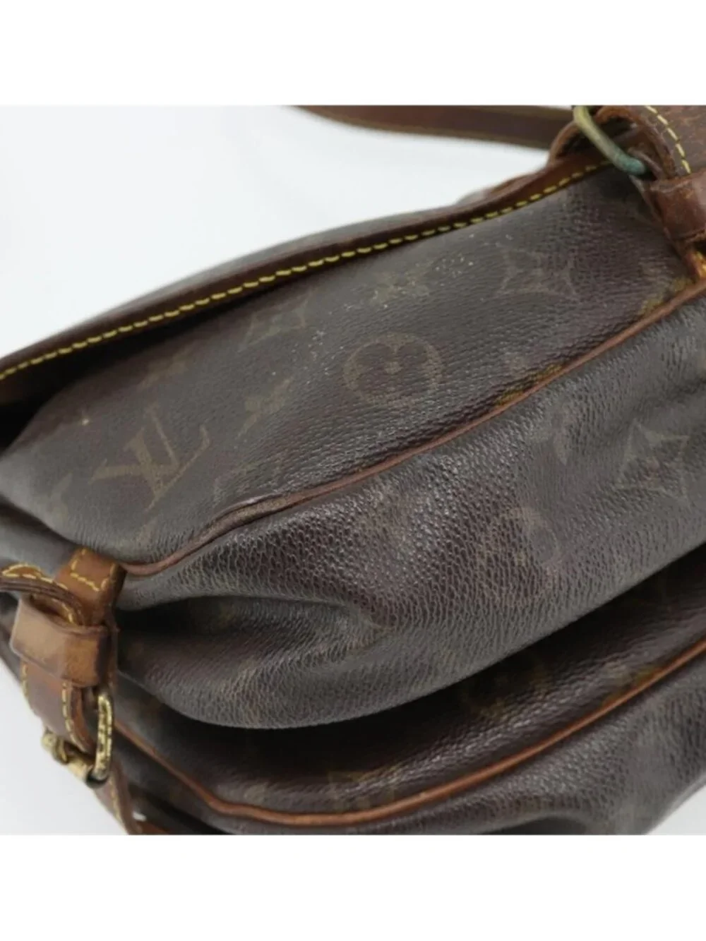 Authentic LOUIS VUITTON Monogram Saumur 30 Shoulder Bag M42256 LV